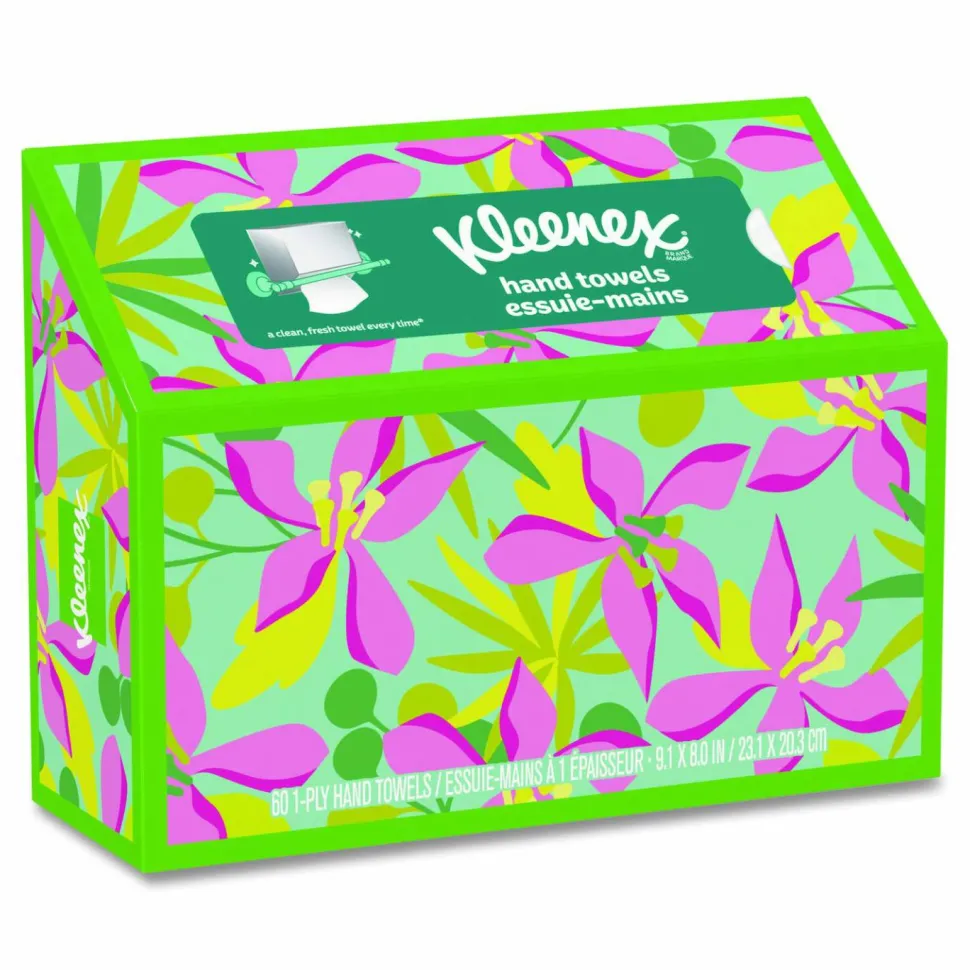 Kleenex Hand Towels in a POP-UP* Box, 1-Ply, 6.8 x 9, White, 60/Box, 6 Boxes/Carton
