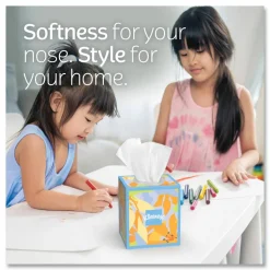 Kleenex Lotion Facial Tissue, 3-Ply, White, 60 Sheets/Box, 27 Boxes/Carton