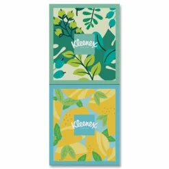 Kleenex Lotion Facial Tissue, 3-Ply, White, 60 Sheets/Box, 4 Boxes/Pack, 8 Packs/Carton