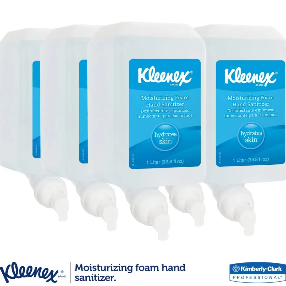 Kleenex Moisturizing Foam Hand Sanitizer, 33.8 Oz