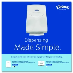 Kleenex Multifold Paper Towels (01890), White, 16 Packs / Case, 150 Tri Fold Paper Towels / Pack, 2,400 Towels / Case