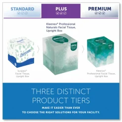 Kleenex Naturals Premium Facial Tissue, 95 Sheets Per Cube