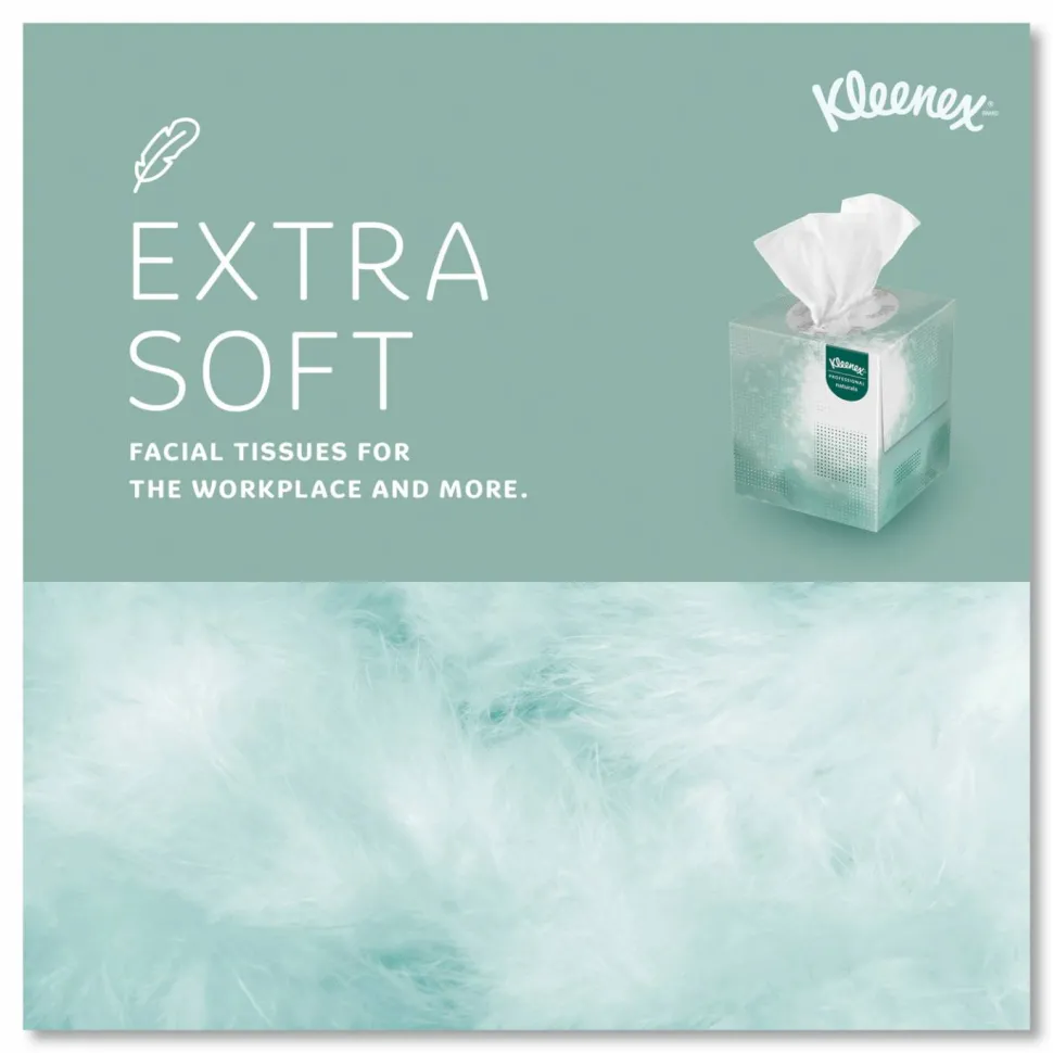 Kleenex Naturals Premium Facial Tissue, 95 Sheets Per Cube