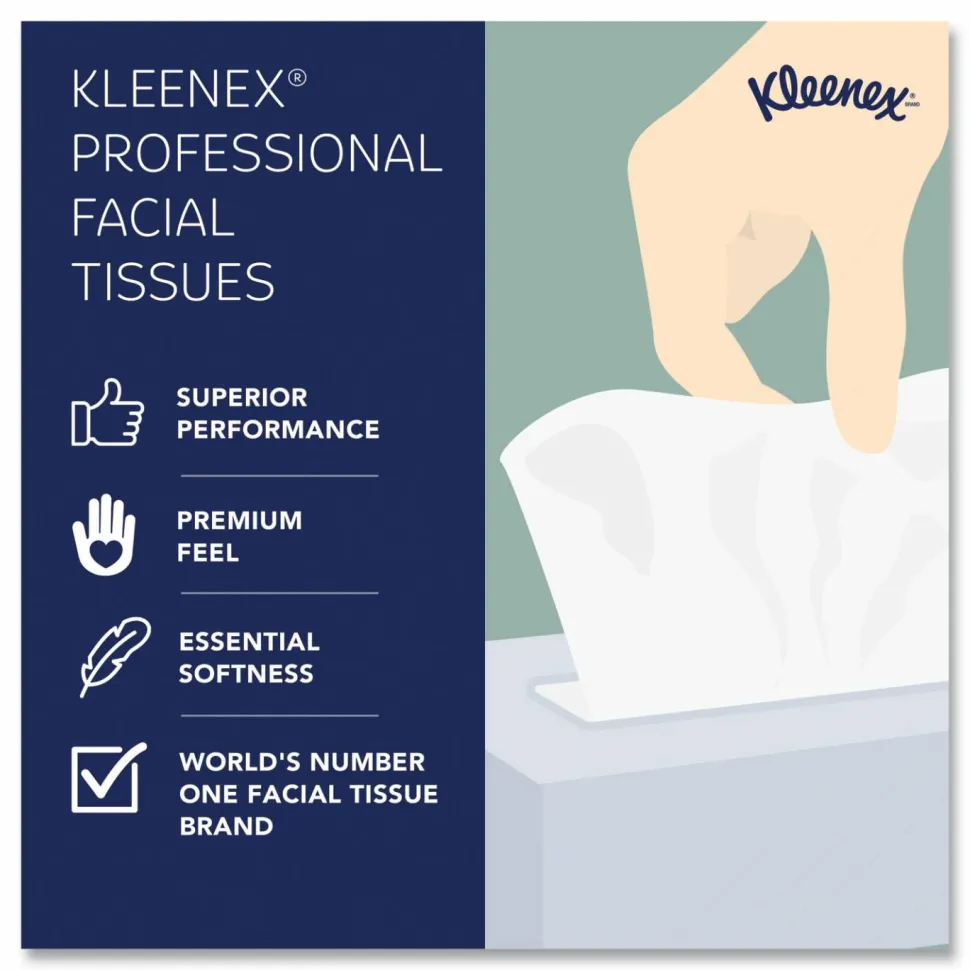 Kleenex Naturals Premium Facial Tissue, 95 Sheets Per Cube