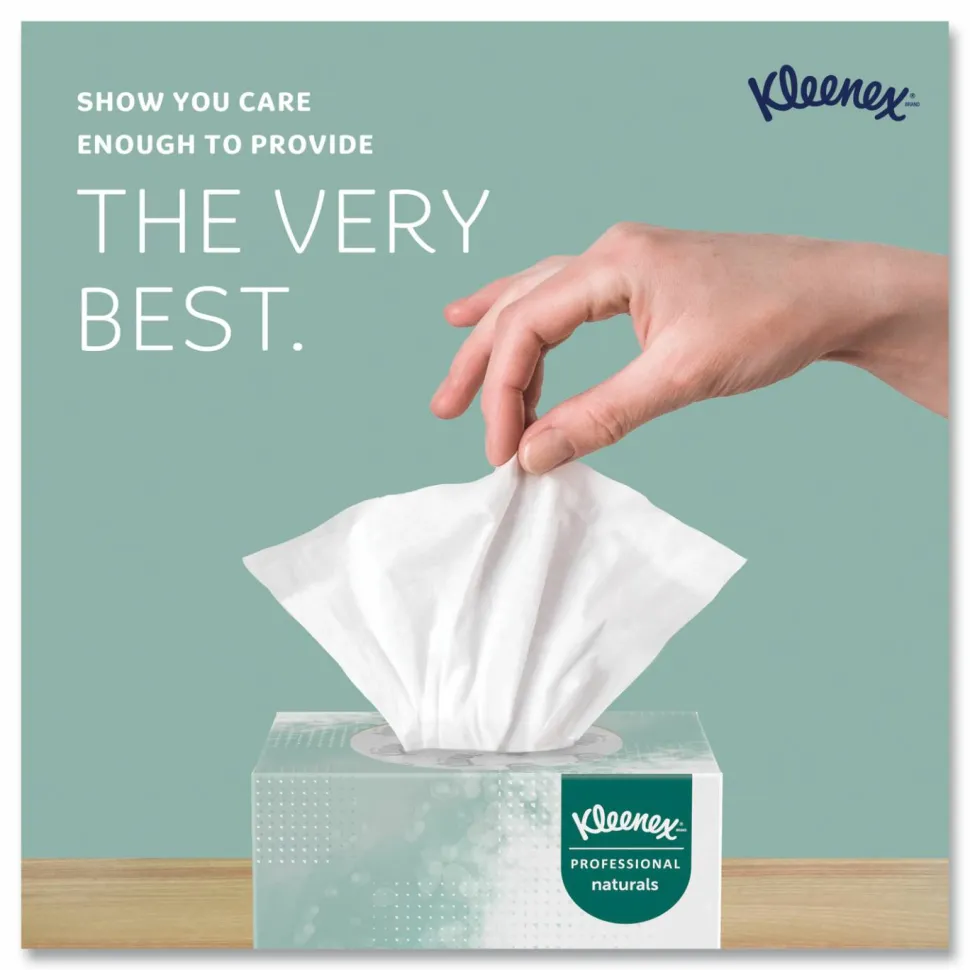 Kleenex Naturals Premium Facial Tissue, 95 Sheets Per Cube