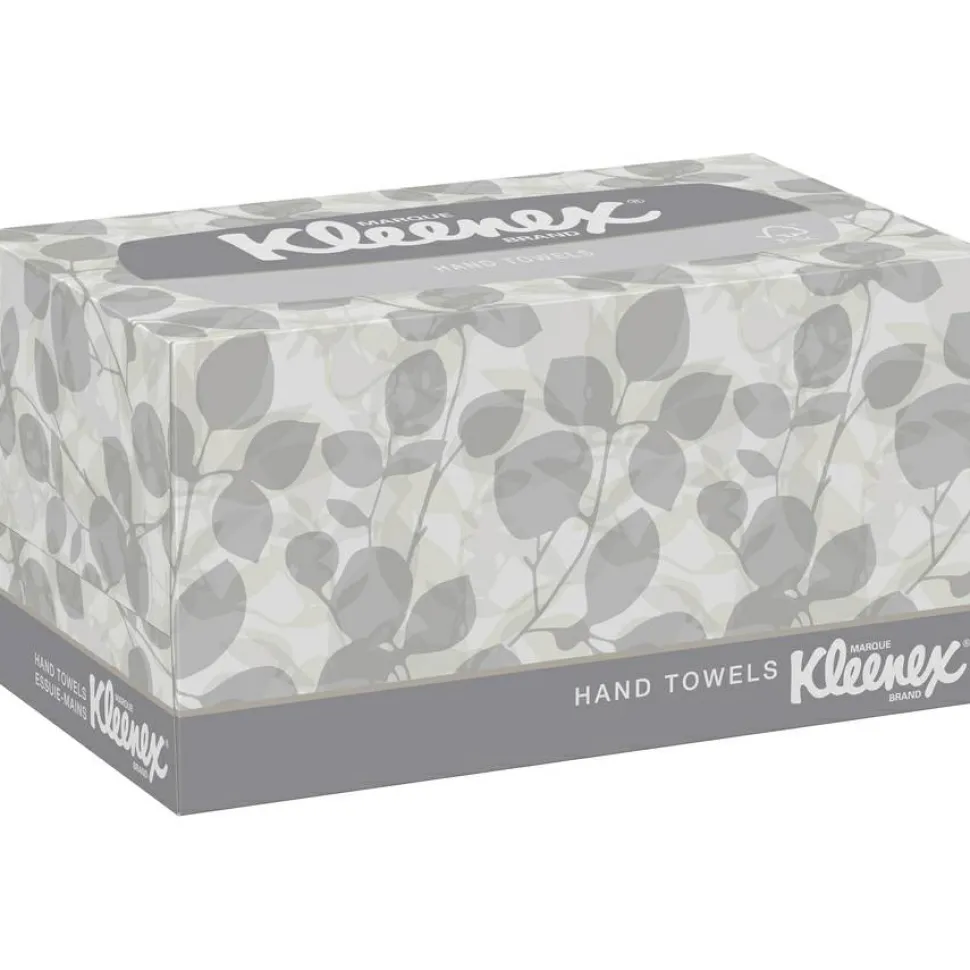 Kleenex1-Ply Hand Towels in a Pop-Up Box, 120 Sheets Per Box, Pack Of 18 Boxes