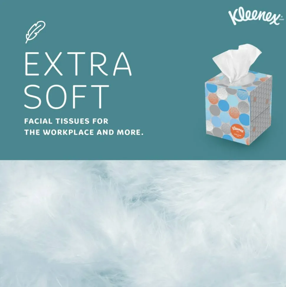 Kleenex Professional Anti-Viral 3-Ply Facial Tissues, White, 55 Tissues Per Box, Pack Of 3 Boxes