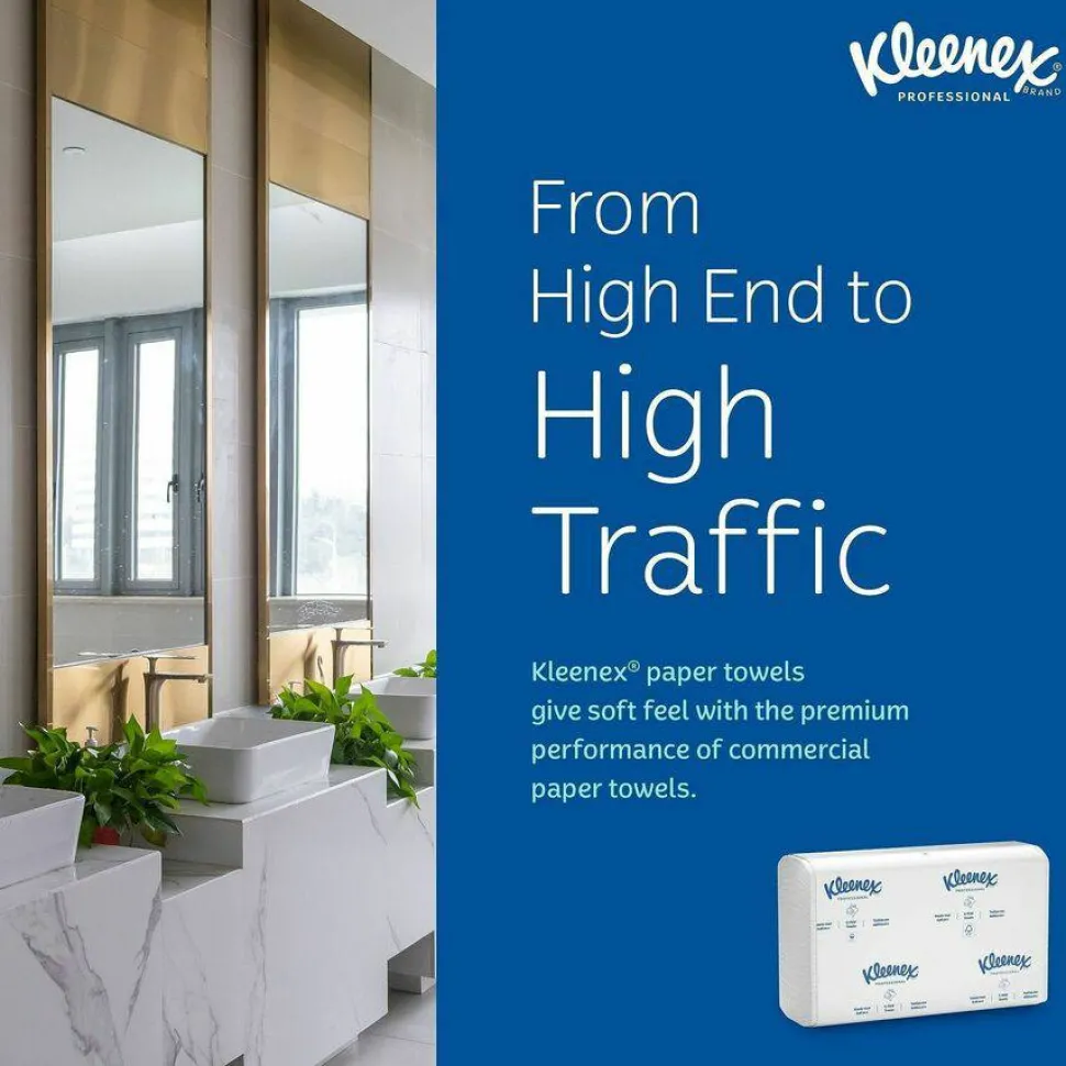 Kleenex Professional C-Fold Paper Towels, 150 Sheets Per Pack, Case of 16 Packs