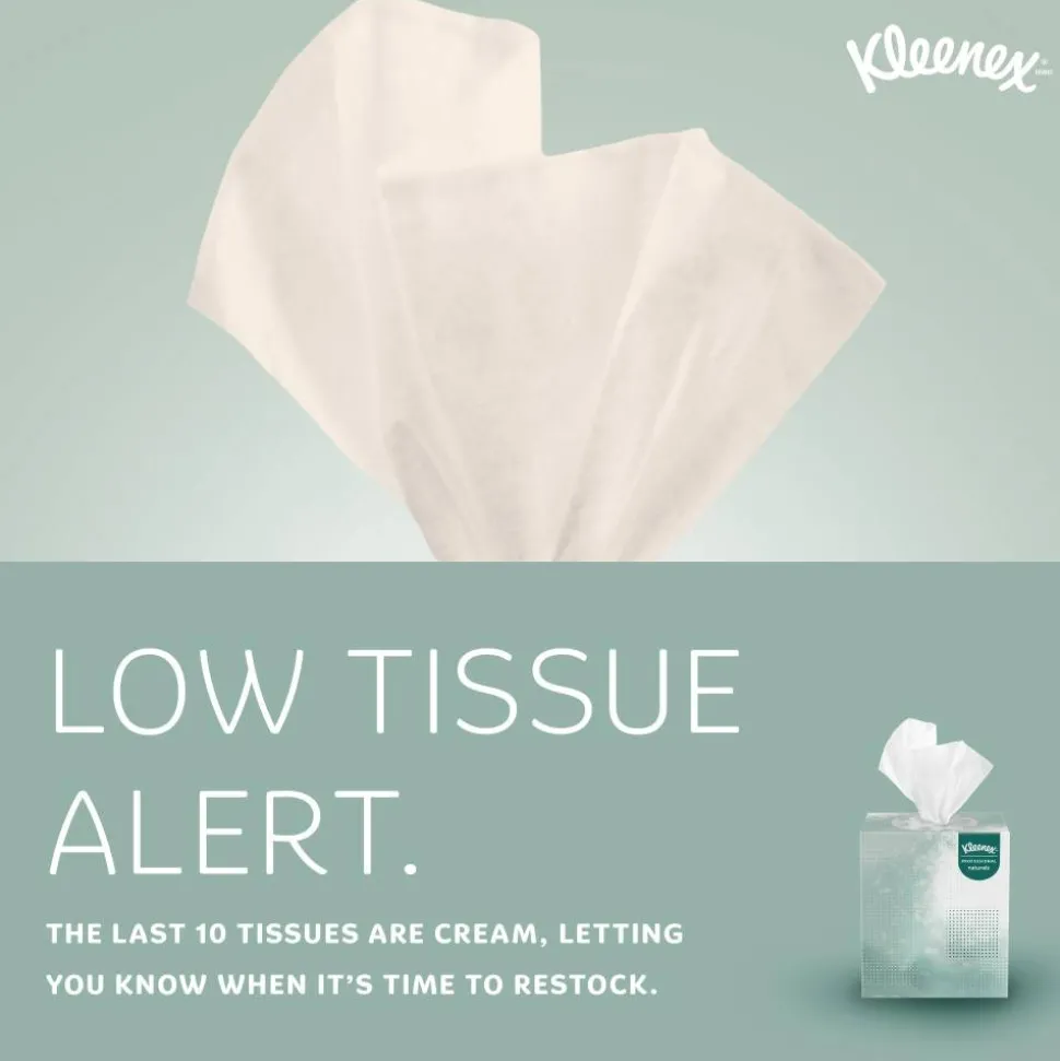 Kleenex Professional Naturals Boutique Facial Tissue Cube, 90 Sheets Per Box, Case of 36 Boxes, 21272