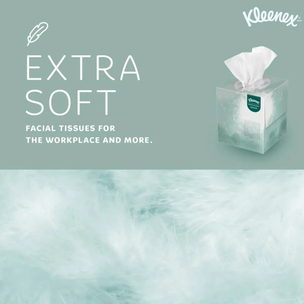 Kleenex Professional Naturals Boutique Facial Tissue Cube, 90 Sheets Per Box, Case of 36 Boxes, 21272