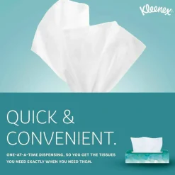 Kleenex Professional White Facial Tissue Junior Pack, 2-Ply, 48 Sheets/Box, 64 Boxes/Carton