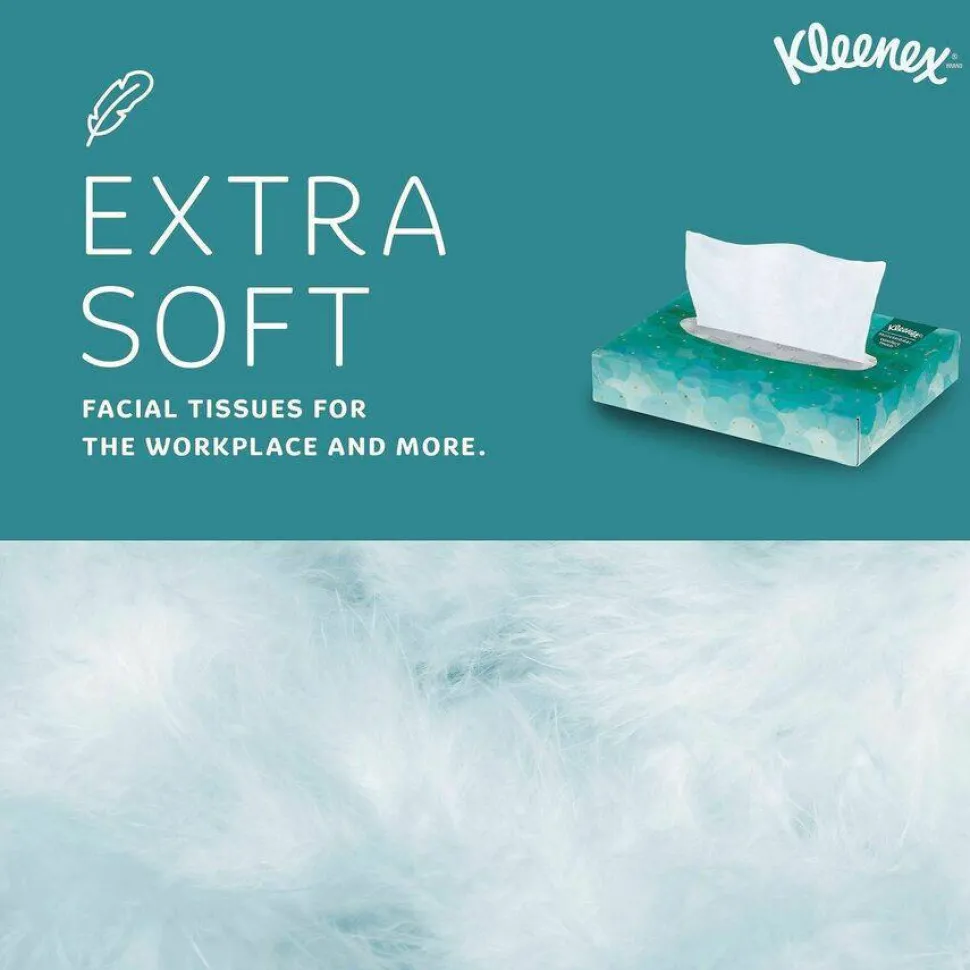 Kleenex Professional White Facial Tissue Junior Pack, 2-Ply, 48 Sheets/Box, 64 Boxes/Carton
