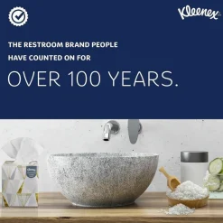 Kleenex Professional White Facial Tissue Junior Pack, 2-Ply, 48 Sheets/Box, 64 Boxes/Carton
