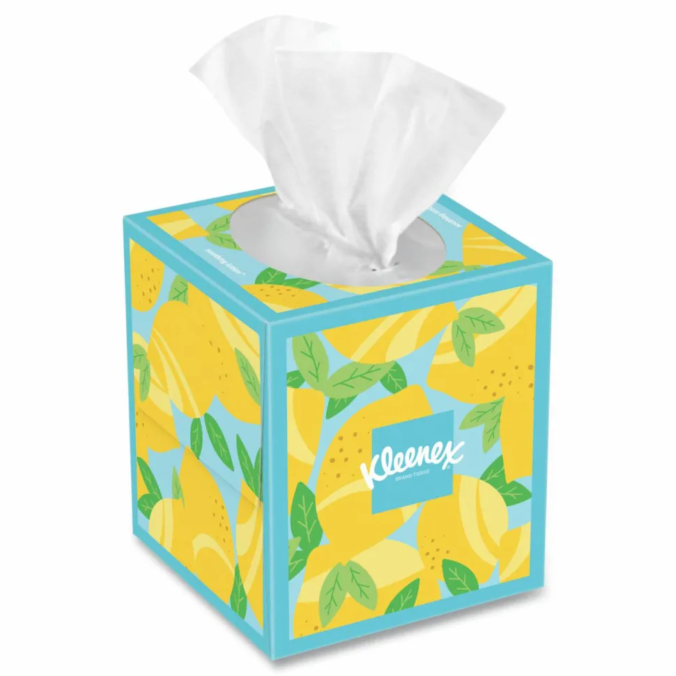 Kleenex Soothing Lotion Facial Tissue, 3-Ply, White, 60 Sheets/Box, 27 Boxes/Carton