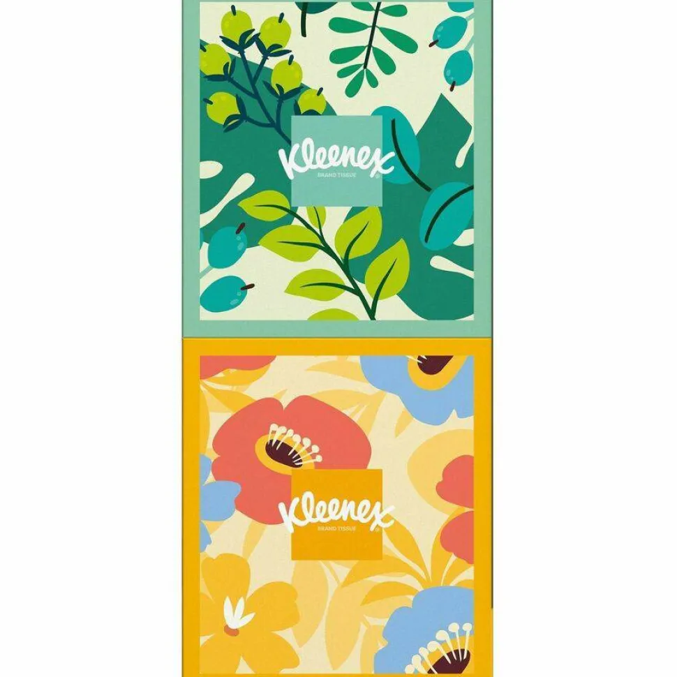 Kleenex Soothing Lotion 3-Ply Tissues, White, 60 Tissues Per Box, Case Of 4 Boxes