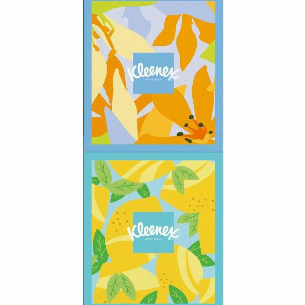 Kleenex Soothing Lotion 3-Ply Tissues, White, 60 Tissues Per Box, Case Of 4 Boxes