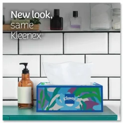 Kleenex Trusted Care Facial Tissue, 2-Ply, White, 160 Sheets/Box, 3 Boxes/Pack, 12 Packs/Carton