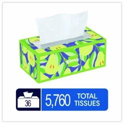 Kleenex Trusted Care Facial Tissue, 2-Ply, White, 160 Sheets/Box, 3 Boxes/Pack, 12 Packs/Carton