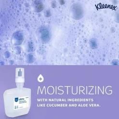 Kleenex Ultra Moisturizing Foam Hand Sanitizer, 1,200 mL Cassette, Unscented, 2/Carton