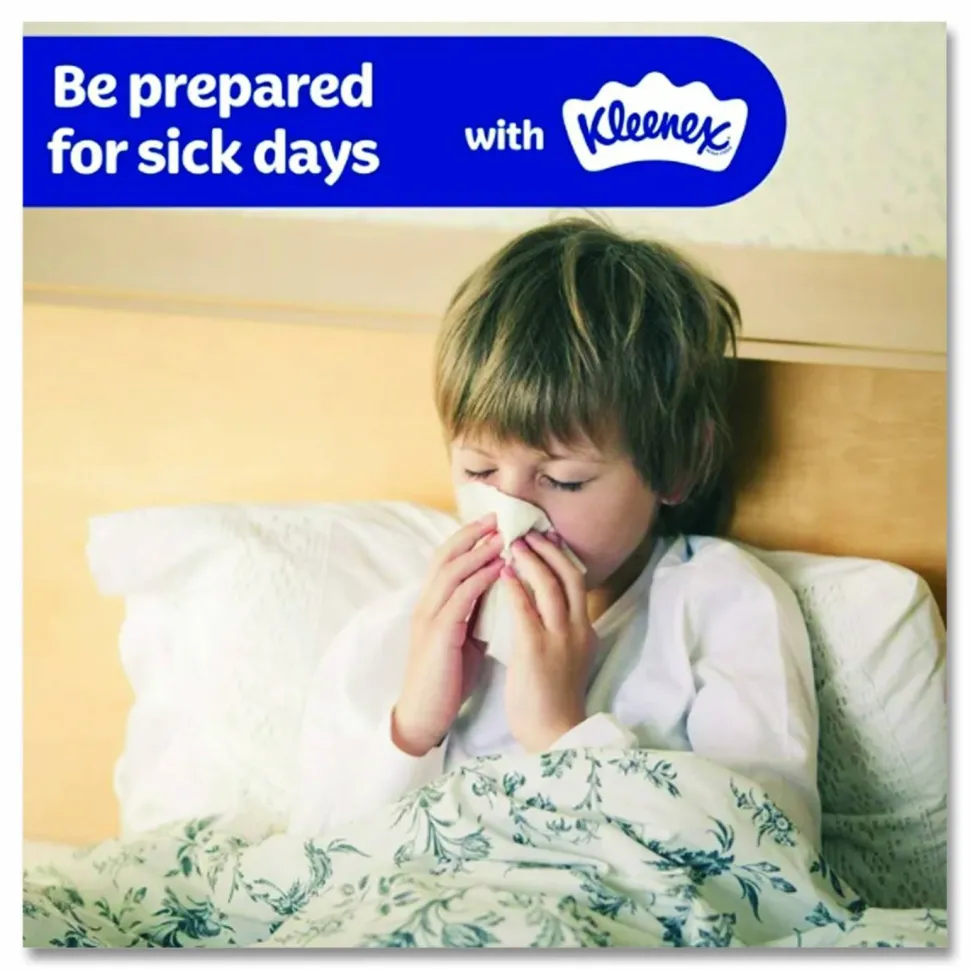 Kleenex Ultra Soft Facial Tissue, 3-Ply, White, 120 Sheets/Box, 4 Boxes/Pack, 6 Packs/Carton