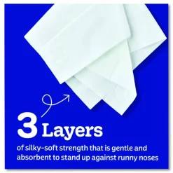 Kleenex Ultra Soft Facial Tissue, 3-Ply, White, 120 Sheets/Box, 4 Boxes/Pack, 8 Packs/Carton