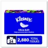 Kleenex Ultra Soft Facial Tissue, 3-Ply, White, 120 Sheets/Box, 6 Boxes/Pack, 4 Packs/Carton