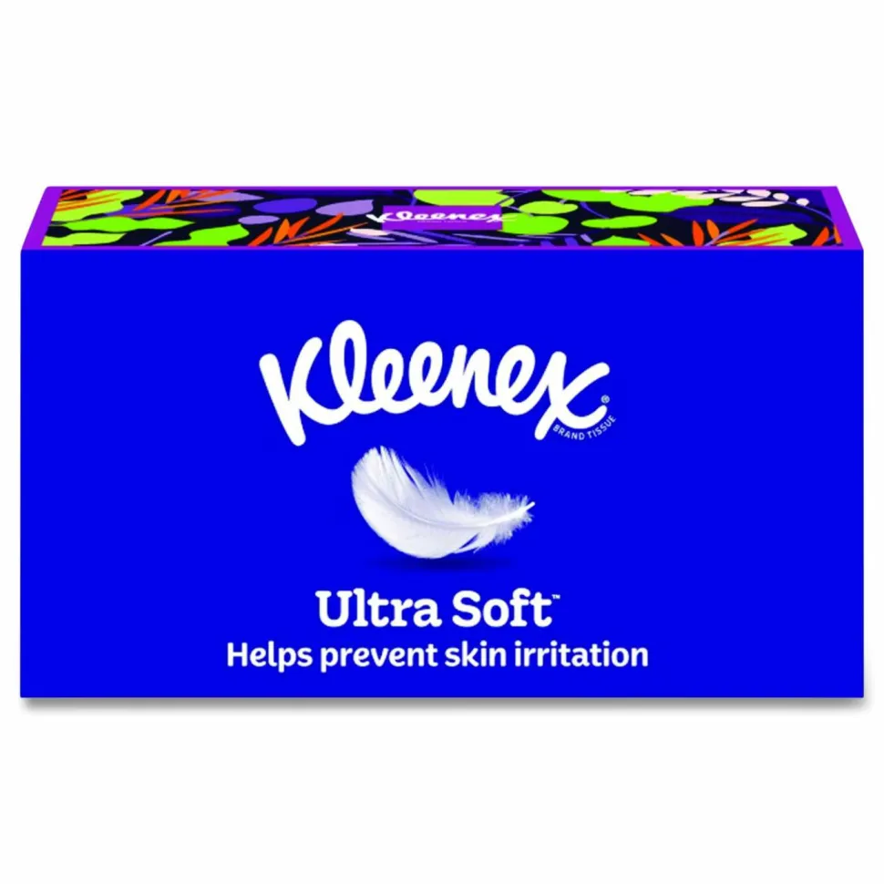 Kleenex Ultra Soft Facial Tissue, 3-Ply, White, 120 Sheets/Box, 6 Boxes/Pack, 4 Packs/Carton