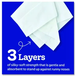 Kleenex Ultra Soft Facial Tissue, 3-Ply, White, 120 Sheets/Box, 6 Boxes/Pack, 4 Packs/Carton