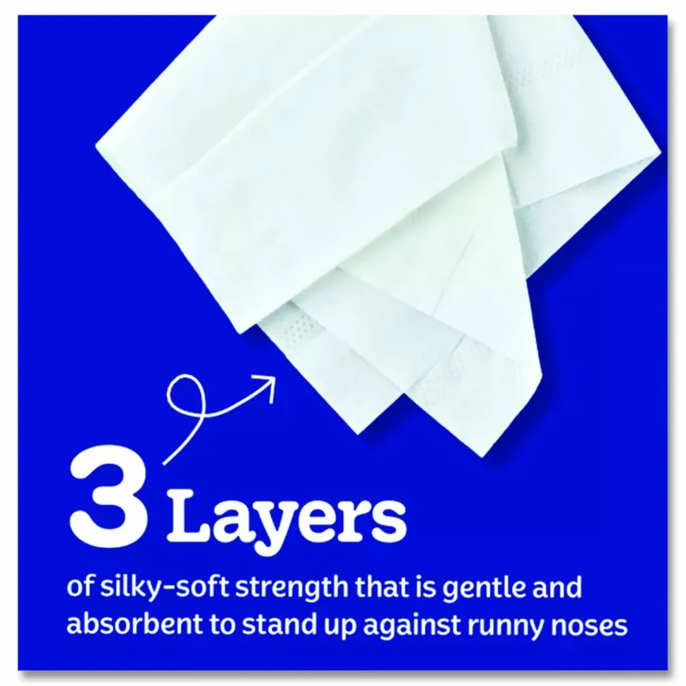 Kleenex Ultra Soft Facial Tissue, 3-Ply, White, 120 Sheets/Box, 6 Boxes/Pack, 4 Packs/Carton