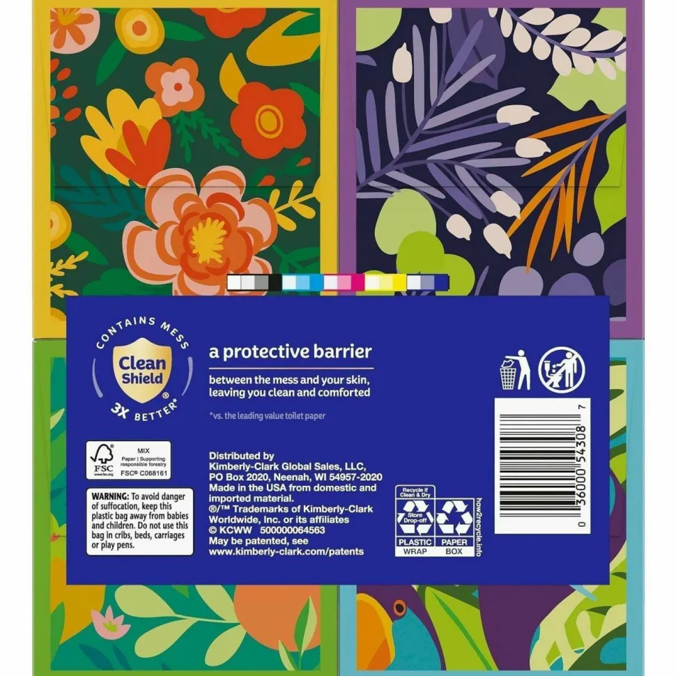 Kleenex Ultra Soft 3-Ply Unscented Tissues, 8-1/4" x 8-7/16", 65 Per Box, Pack Of 4 Boxes