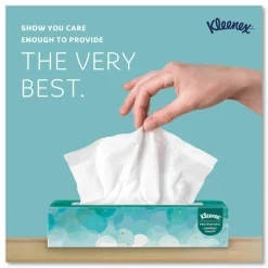 Kleenex White Facial Tissue for Business, Pop-Up Box, 2-Ply, 100 Sheets/Box