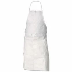KleenGuard A20 Breathable Particle Protectioin Apron 36550, MICROFORCE Barrier SMS Fabric, One Size Fits Most, White