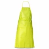KleenGuard A70 Chemical Spray Protection Aprons, Polyethylene-Coated Fabric, One Size Fits Most, Yellow, 100/Carton