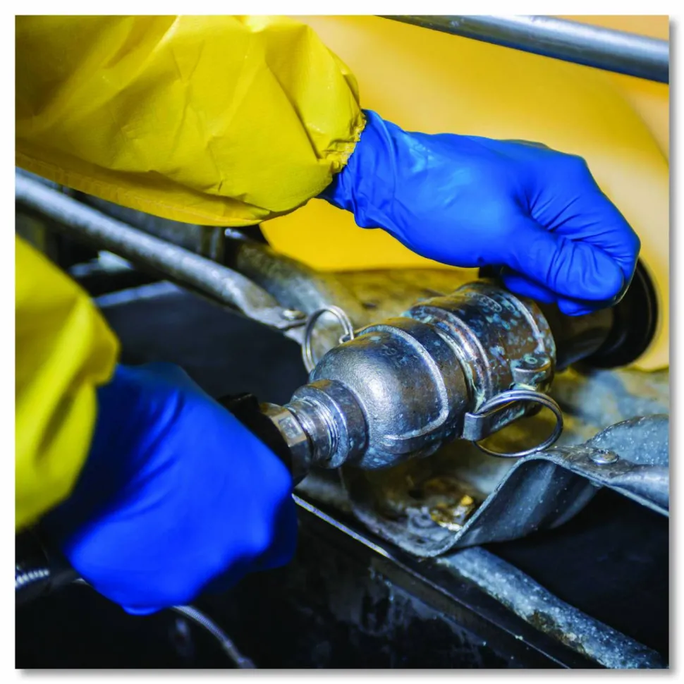 KleenGuard A70 Chemical Spray Protection Aprons, Polyethylene-Coated Fabric, One Size Fits Most, Yellow, 100/Carton