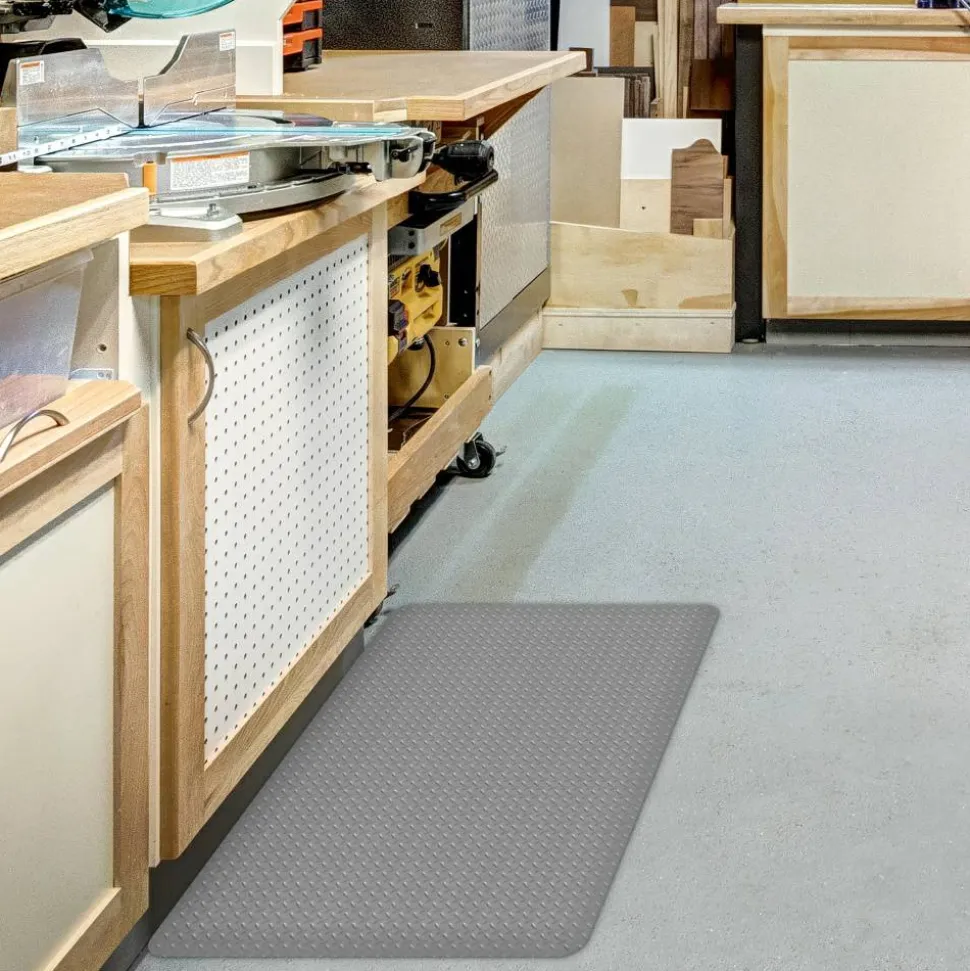 K-Marble Foot Anti-Fatigue Mat, 24" x 36", Gray
