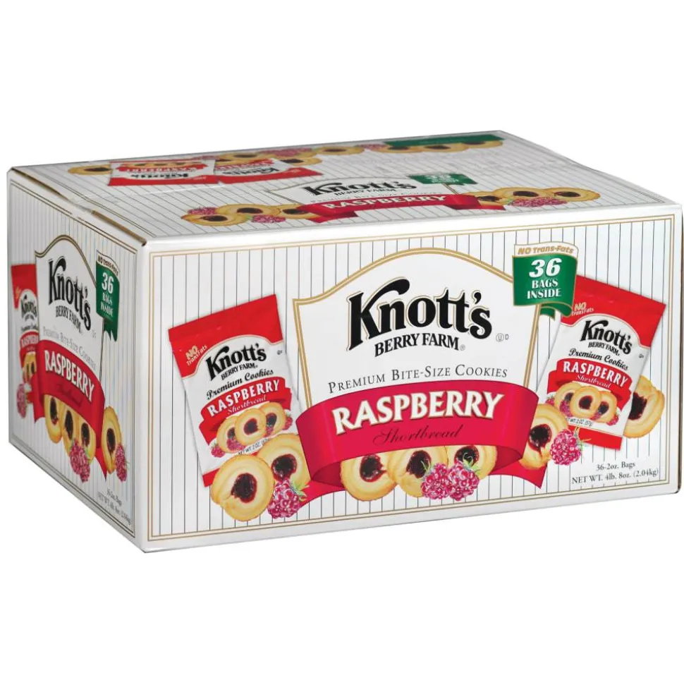 Knott's Berry Farm Raspberry Cookies, 2 Oz , Box Of 36