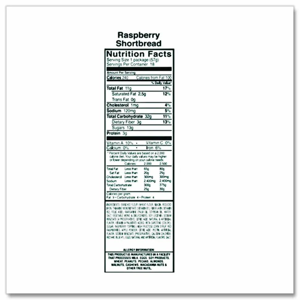 Knott's Berry Farm Raspberry Cookies, 2 Oz , Box Of 36