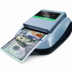 Kolibri KCD-1000 Counterfeit Detector for USD, 10 Detection Methods, 5.1" x 6.3" x 3.6", Gray