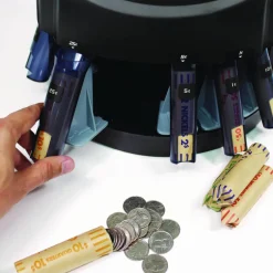 Kolibri KCS-2000 Coin Sorter, 300 coins/min, 10" x 11.6" x 13.6", Black