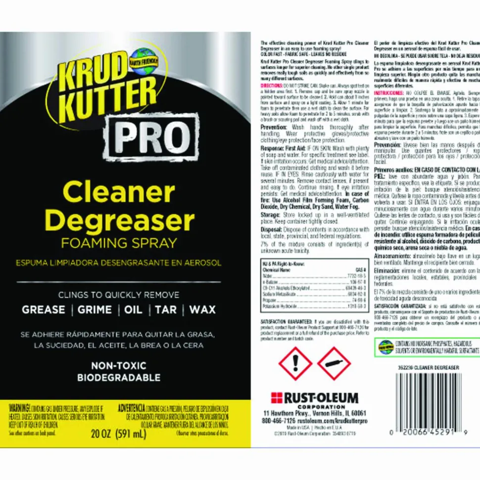 Krud Kutter Professional Cleaner Degreaser Foaming Spray