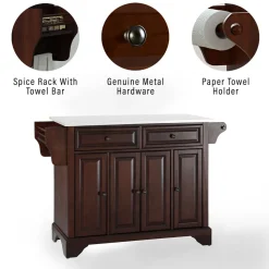 Lafayette Granite Top Full Size Kitchen Island/Cart