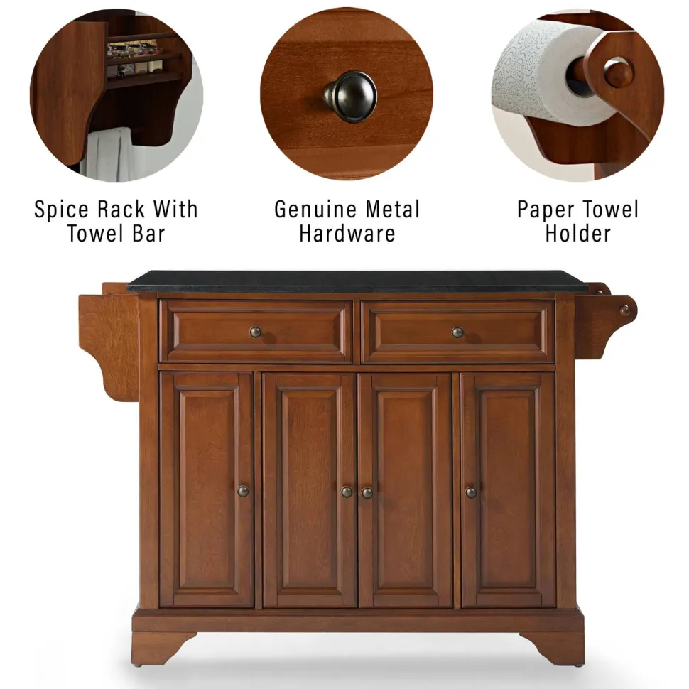 Lafayette Granite Top Full Size Kitchen Island/Cart