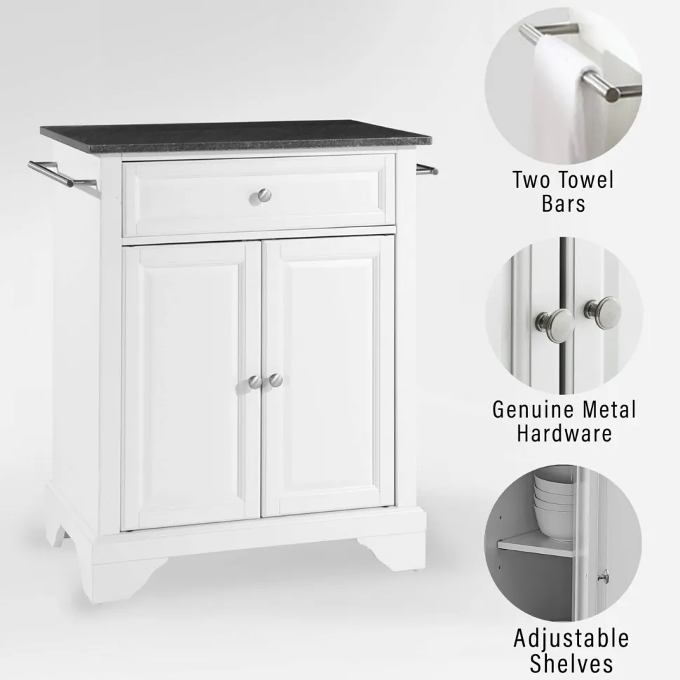 Lafayette Granite Top Portable Kitchen Island/Cart
