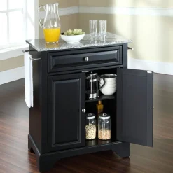 Lafayette Granite Top Portable Kitchen Island/Cart