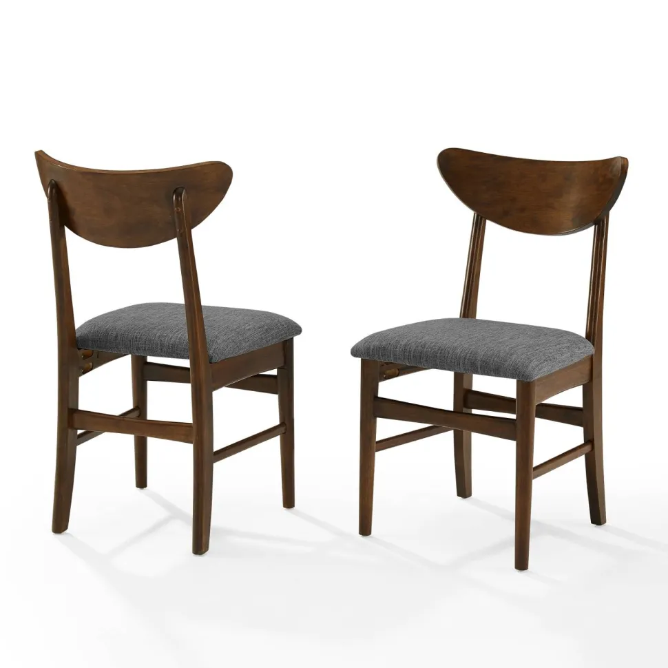 Landon 2Pc Wood Dining Chairs W/Upholstered Seat