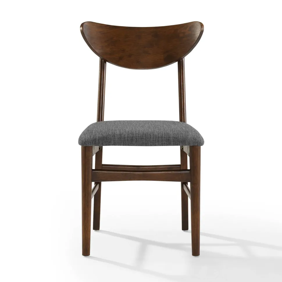 Landon 2Pc Wood Dining Chairs W/Upholstered Seat