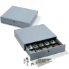 Large-Capacity Manual Cash Drawer, 3 7/8"H x 17 3/4"W x 15 7/8"D, Gray