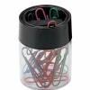 Large Clip Dispenser, Black/Clear