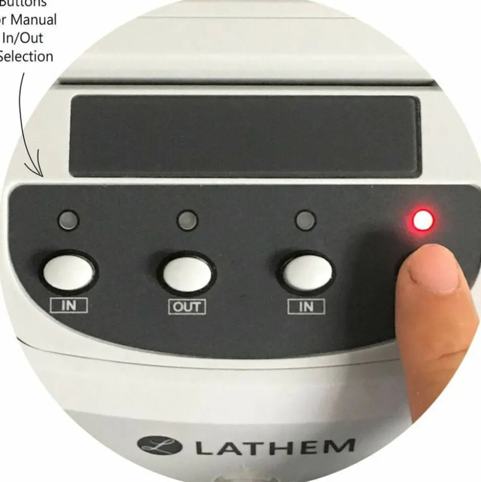 Lathem 400E Top Feed Electronic Time Clock Kit - Card Punch/Stamp - Month, Date, Week, Time, Bi-weekly, Semi-monthly, Month Record Time