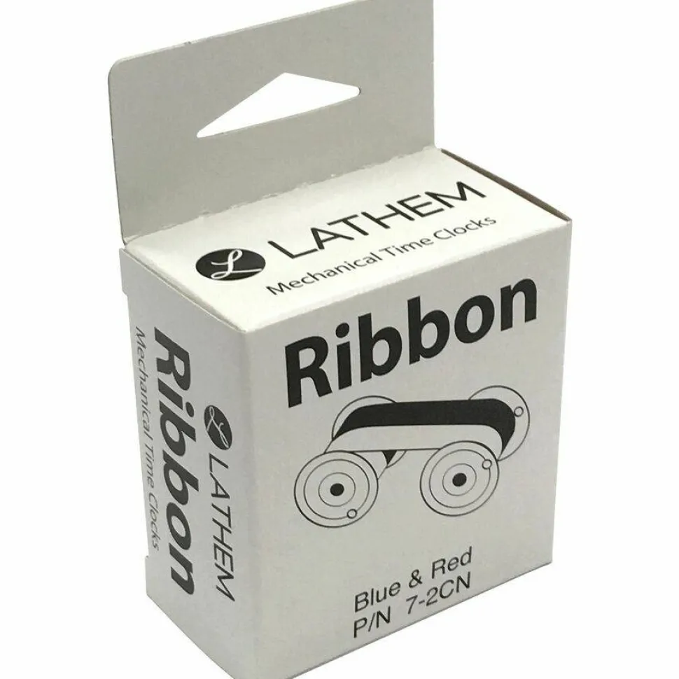 Lathem Time Recorder 2-Color Replacement Ribbon For 2121/4001 Models